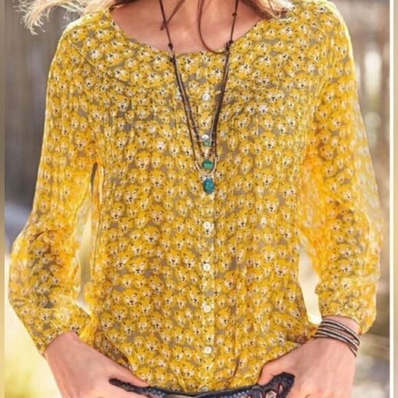 Sundance Katanga 100% Silk Women's Blouse Lion Print Button Up Size Large - Picture 1 of 8